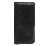 Pre-owned Leather wallets Louis Vuitton Vintage , Black , Dames