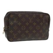 Pre-owned Canvas clutches Louis Vuitton Vintage , Brown , Dames