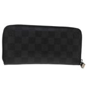 Pre-owned Canvas wallets Louis Vuitton Vintage , Black , Dames