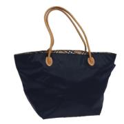 Pre-owned Nylon shoulder-bags Burberry Vintage , Blue , Dames