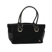 Pre-owned Wool handbags Burberry Vintage , Black , Dames