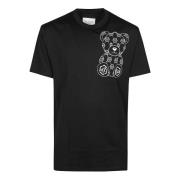 Schattig Teddybeer Grafisch T-shirt Philipp Plein , Black , Heren