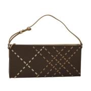 Pre-owned Canvas handbags Burberry Vintage , Brown , Dames