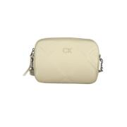 Beige Katoenen Schoudertas met Verstelbare Band Calvin Klein , Beige ,...