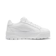 Dames Leren Sneakers met SoftFoam+ Demping Puma , White , Dames