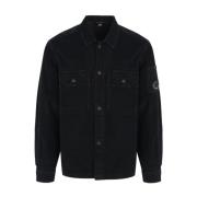 Zwarte Corduroy Utility Overshirt C.p. Company , Black , Heren