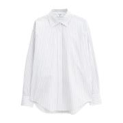 Verticaal Gestreept Katoenen Overhemd Filippa K , White , Dames