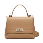 Stijlvolle Leren Tas Patrizia Pepe , Beige , Dames