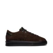 Winter Suède Sneakers Donkerbruin Fabi , Brown , Heren