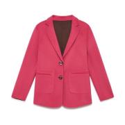 Dubbellaagse wollen jas Maliparmi , Pink , Dames