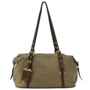 Pre-owned Canvas shoulder-bags Prada Vintage , Beige , Dames