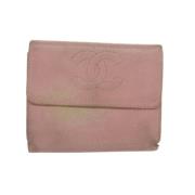 Pre-owned Fabric wallets Chanel Vintage , Pink , Dames