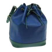 Pre-owned Leather shoulder-bags Louis Vuitton Vintage , Green , Dames