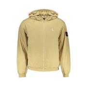 Beige Polyester Hoodie met Print Calvin Klein , Beige , Heren