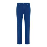 Slim Fit Katoen Denim Broek Kiton , Blue , Heren