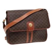 Pre-owned Leather shoulder-bags Celine Vintage , Brown , Dames