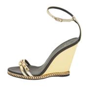 Pre-owned Leather sandals Giuseppe Zanotti Pre-owned , Yellow , Dames