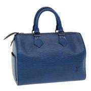 Pre-owned Leather louis-vuitton-bags Louis Vuitton Vintage , Blue , Da...