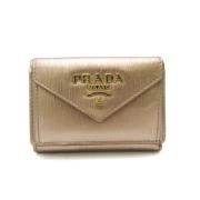 Pre-owned Leather wallets Prada Vintage , Yellow , Dames