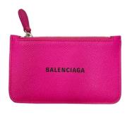 Pre-owned Leather wallets Balenciaga Vintage , Pink , Dames