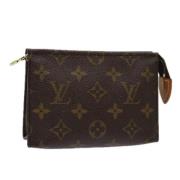 Pre-owned Canvas pouches Louis Vuitton Vintage , Brown , Dames