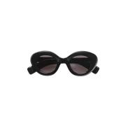 Cat-eye zonnebril met dik acetaat montuur Kaleos , Black , Dames