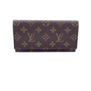 Pre-owned Leather wallets Louis Vuitton Vintage , Brown , Dames