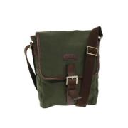 Pre-owned Nylon shoulder-bags Burberry Vintage , Green , Dames