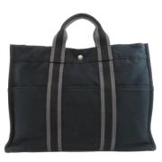 Pre-owned Canvas totes Hermès Vintage , Blue , Dames