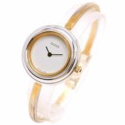 Pre-owned Metal watches Gucci Vintage , White , Dames