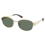 Gouden Montuur Groene Lens Zonnebril Mk1161 Michael Kors , Yellow , Da...