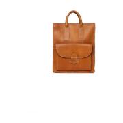 Vintage Leren Handtas Felicia Re:designed , Brown , Dames