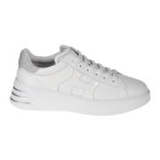 Platte Rebel Leren Schoenen Hogan , White , Dames