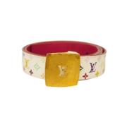 Pre-owned Fabric belts Louis Vuitton Vintage , Multicolor , Dames