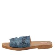 Pre-owned Denim sandals Chloé Pre-owned , Blue , Dames