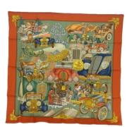 Pre-owned Silk scarves Hermès Vintage , Multicolor , Dames