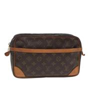 Pre-owned Canvas clutches Louis Vuitton Vintage , Brown , Dames