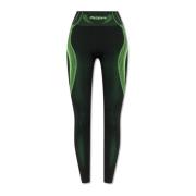 Leggings met Logo Misbhv , Green , Dames