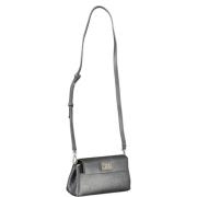 Zwarte Polyester Crossbody Tas met Logo Calvin Klein , Gray , Dames