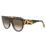 Stijlvolle zonnebril bruin Havana frame Fendi , Brown , Unisex