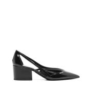 Zwarte hoge hakken met uitsparingen Prada , Black , Dames