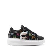 Sneaker Kapri Zwart Strass Logo Multi Karl Lagerfeld , Black , Dames