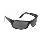 Stijlvolle Peahi Zonnebril Maui Jim , Black , Dames