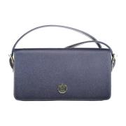 Blauwe Polyurethaan Handtas Tommy Hilfiger , Blue , Dames