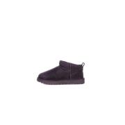 Zwarte Bontlaarzen met Rubberen Zool UGG , Black , Dames