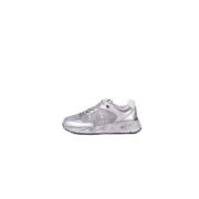 Zilveren Sneakers met Logo Detail Premiata , Gray , Dames