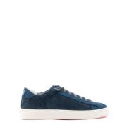 Blauwe Suède Herensneakers Jack Model P448 , Blue , Heren