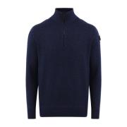 Braille Half Zip Blauwe Jas Peuterey , Blue , Heren