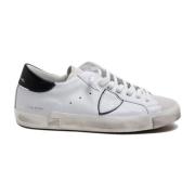 Witte Sneakers met Spiegelrand Philippe Model , White , Heren