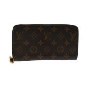 Pre-owned Coated canvas wallets Louis Vuitton Vintage , Brown , Dames